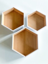 White wooden hexagon for sale  Colorado Springs