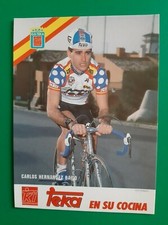 CYCLISME carte cycliste CARLOS HERNANDEZ BAILO équipe TEKA 1988 16,5 /12 cm comprar usado  Enviando para Brazil