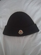 Black moncler beanie for sale  LONDON