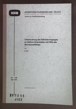 Untersuchung schmelzvorganges  gebraucht kaufen Untersuchung schmelzvorganges  gebraucht kaufen  Koblenz