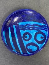 Blue ceramic plate d'occasion  Expédié en Belgium