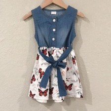 Butterfly denim dress for sale  Prairie Grove