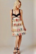 VESTIDO DE FESTA DE TULE BORDADO ROSA FREE PEOPLE DIVAGANDO TAMANHO 4 US$ 350 comprar usado  Enviando para Brazil