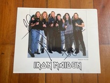 Iron maiden autographed for sale  MANCHESTER