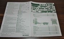 1984 Scania R 112 E 6x4 Especificação Caminhão Folheto Prospekt Brasil comprar usado  Enviando para Brazil