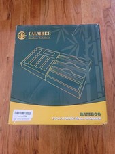 Organizador de bolsas de almacenamiento de alimentos de bambú Calmbee Kitchen Solutions segunda mano  Embacar hacia Mexico