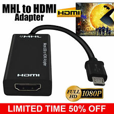 Używany, MHL Micro USB męski na gniazdo HDMI adapter kabel do smartfona tabletu z systemem Android TV na sprzedaż  Wysyłka do Poland