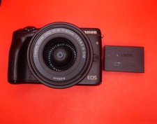 Câmera Digital Canon EOS M3 + EF-M 15-45mm Lente de Zoom Preta, usado comprar usado  Enviando para Brazil