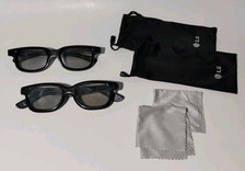 Lote de 2 2 pares de óculos LG AG-F310 preto cinema 3D com estojos/bolsas  comprar usado  Enviando para Brazil