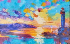 Toile originale peinte d'occasion  Savenay