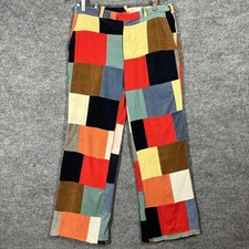 Usado, Calça de veludo vintage anos 70 patchwork masculina tamanho 32x30 Mod Ivy Abercrombie & Fitch comprar usado  Enviando para Brazil