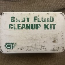 Kit de limpeza de fluidos corporais vintage primeiros socorros caixa de metal decoração de caverna homem estranho comprar usado  Enviando para Brazil