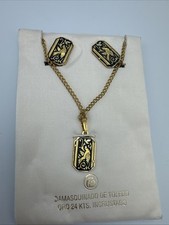 Damascene vintage necklace for sale  Gay