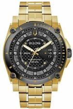 Relógio masculino Bulova Precisionist aço inoxidável tom dourado mostrador preto 98D156 comprar usado  Enviando para Brazil