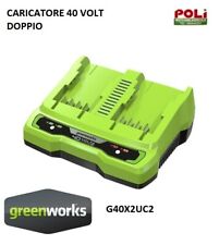 Greenworks g40x2uc2 carica usato  Massa
