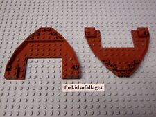 Usado, Lego casco de barco - base de barco marrom avermelhada arco tijolo 10x12x1 aberto 47404 comprar usado  Enviando para Brazil
