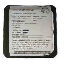Ballistic plate aegis for sale  PLYMOUTH