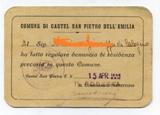 Tessera repubblica sociale usato  Italia