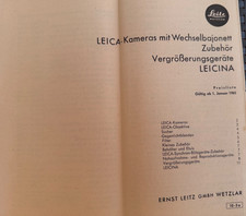 A1354 leica preisliste gebraucht kaufen  Würselen