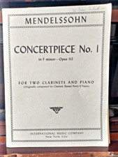 Concertpiece mendelssohn 2 for sale  MINEHEAD