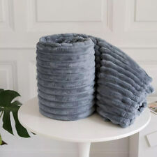 Ribbed throws fleece for sale  DUNSTABLE