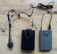 Transmissor de bolso Neifer novo com etiquetas 305 + fone de ouvido microfone AKG C555 L trabalho sem teste comprar usado  Enviando para Brazil