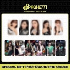 [Pré-venda] Cartão fotográfico presente especial LE SERAFIM 1º álbum single SPAGHETTI Soundwave, usado comprar usado  Enviando para Brazil