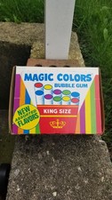 Caixa de cigarros doces vintage década de 1970 Magic Colors chiclete chiclete inchado EX NM Uau! comprar usado  Enviando para Brazil