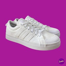 ADIDAS Damskie płócienne trampki, Bravada, Low Top, Białe, UK 8 | EU 42 | US 9.5 na sprzedaż  Wysyłka do Poland