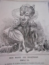 Caricature 19èm musée d'occasion  La Verpillière