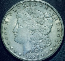 1887 morgan silver for sale  USA