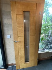 Wooden door glass for sale  MANCHESTER