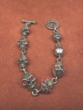 Totenkopf design armkette gebraucht kaufen  Rosenheim