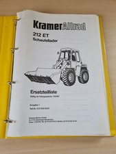 Kramer ersatzteilliste 212et gebraucht kaufen  Gschwend