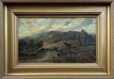 D. Owens (britânico, 19º-início do 20º centavo.) : Paisagem rural fluvial, óleo sobre tela comprar usado  Enviando para Brazil