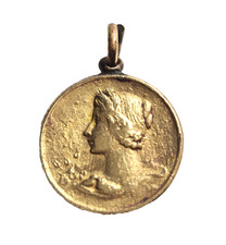 Ancien pendentif médaille d'occasion  Levallois-Perret