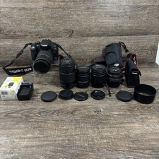 Usado, Kit de câmera DSLR Canon EOS Rebel T2i 18MP com lente 18-55mm 50mm 55-250mm 75-300mm comprar usado  Enviando para Brazil