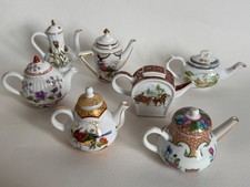 miniature teapot porcelain art for sale  UK