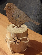 Vogel baumstamm deko gebraucht kaufen  Budenheim
