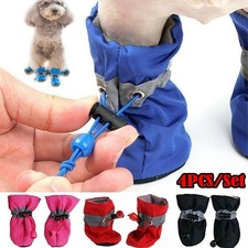 Botas impermeables para perros 4 piezas invierno antideslizantes zapatos para nieve para perros pequeños cálidos cachorros segunda mano  Embacar hacia Mexico