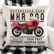 Personalised motorbike cushion for sale  BRIDGNORTH