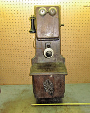 Antigo Vintage Sumter SC EUA Manivela de Madeira Magneto Telefone de Parede comprar usado  Enviando para Brazil