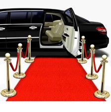 Usado, Tapete vermelho luxuoso corredor para festa, 2,6 x 30 pés premium extra grosso para casamento... comprar usado  Enviando para Brazil