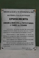 Plaque émaillée compagnie d'occasion  France
