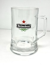 Vtg HEINEKEN Red Star .5L ~ Glass Beer Mug Stein Tankard Barware Heavy  6” Tall comprar usado  Enviando para Brazil