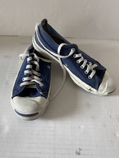 Tênis Converse Jack Purcell M 5 W 7 Vintage Anos 90 Feito nos EUA Lona Azul Marinho comprar usado  Enviando para Brazil