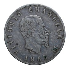 Lire 1863 stemma usato  Piacenza