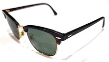 Óculos de sol Ray Ban Rb3016 W0366 Clubmaster verde tartaruga dourado 49-00/49-21 comprar usado  Enviando para Brazil