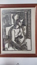 Disegno xilografia firmata usato  Sermoneta