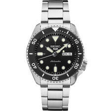 Novo Seiko 5 Sports relógio masculino automático mostrador preto aço inoxidável SRPD55 comprar usado  Enviando para Brazil